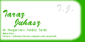 taraz juhasz business card